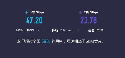 没开qos的测速